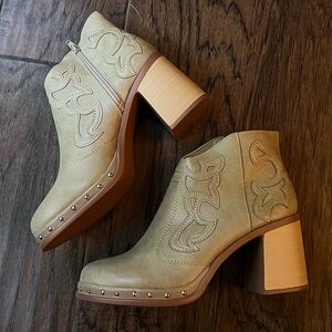 Tinstree Cowboy Booties with Heel